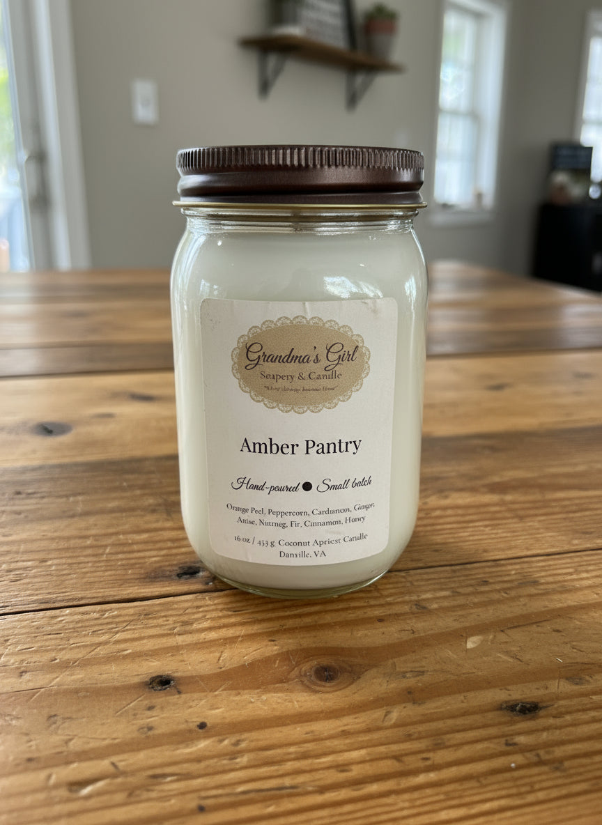 Amber Pantry Grandma's Girl Soapery & Candle