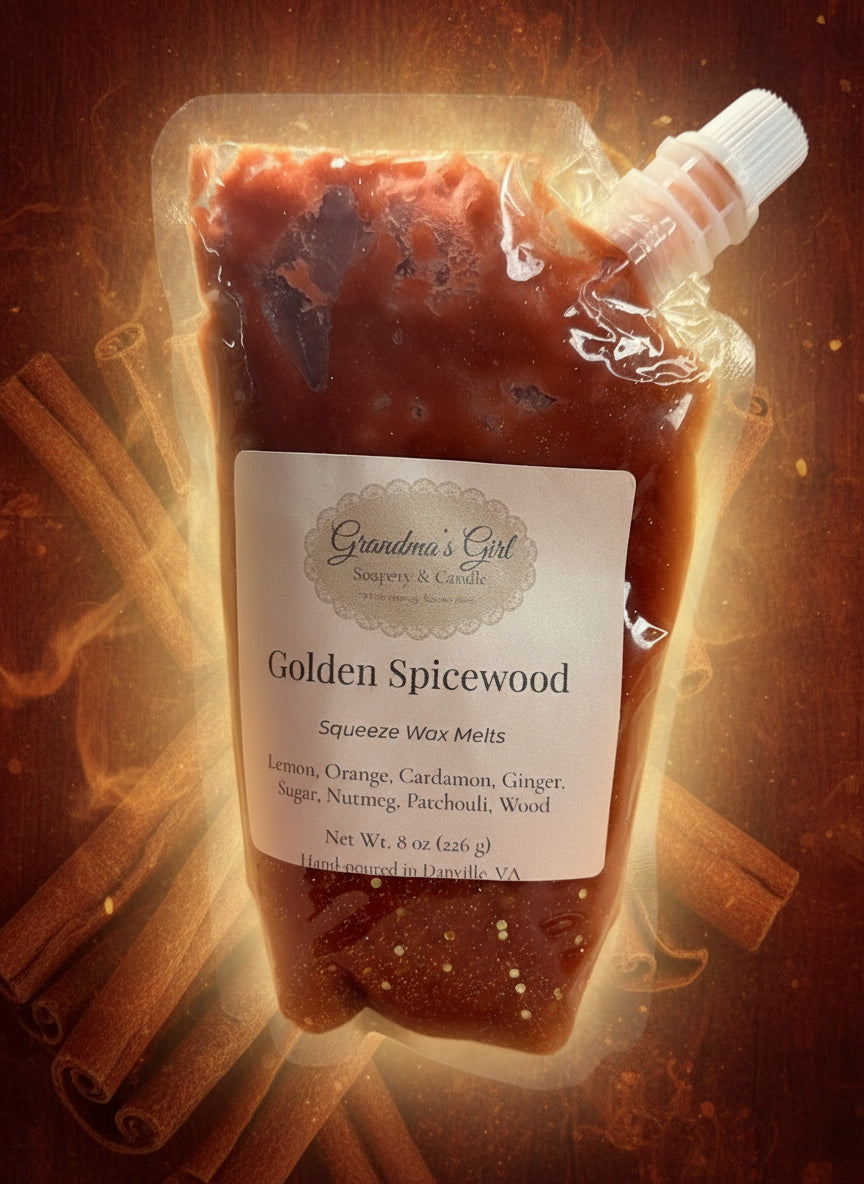 Golden Spicewood Grandma's Girl Soapery & Candle