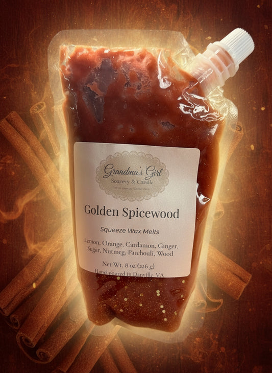 Golden Spicewood Grandma's Girl Soapery & Candle