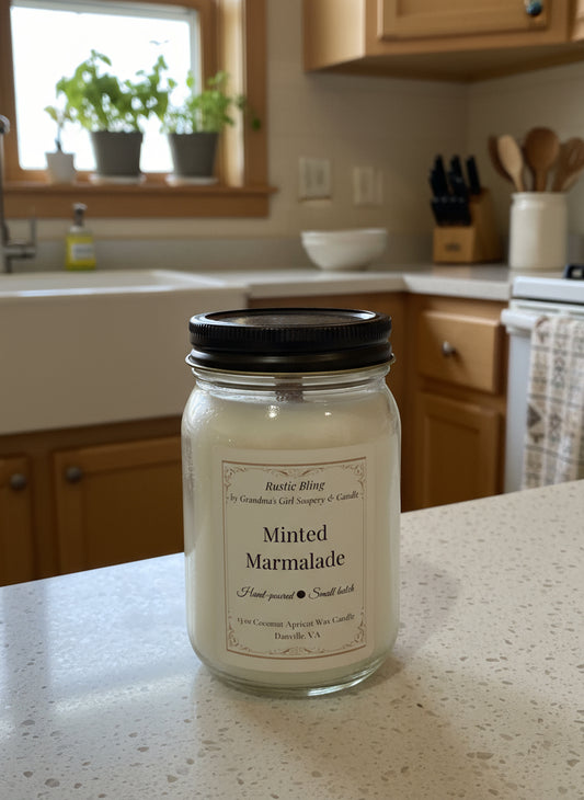 Minted Marmalade Grandma's Girl Soapery & Candle