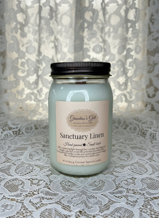 Sanctuary Linen Grandma's Girl Soapery & Candle